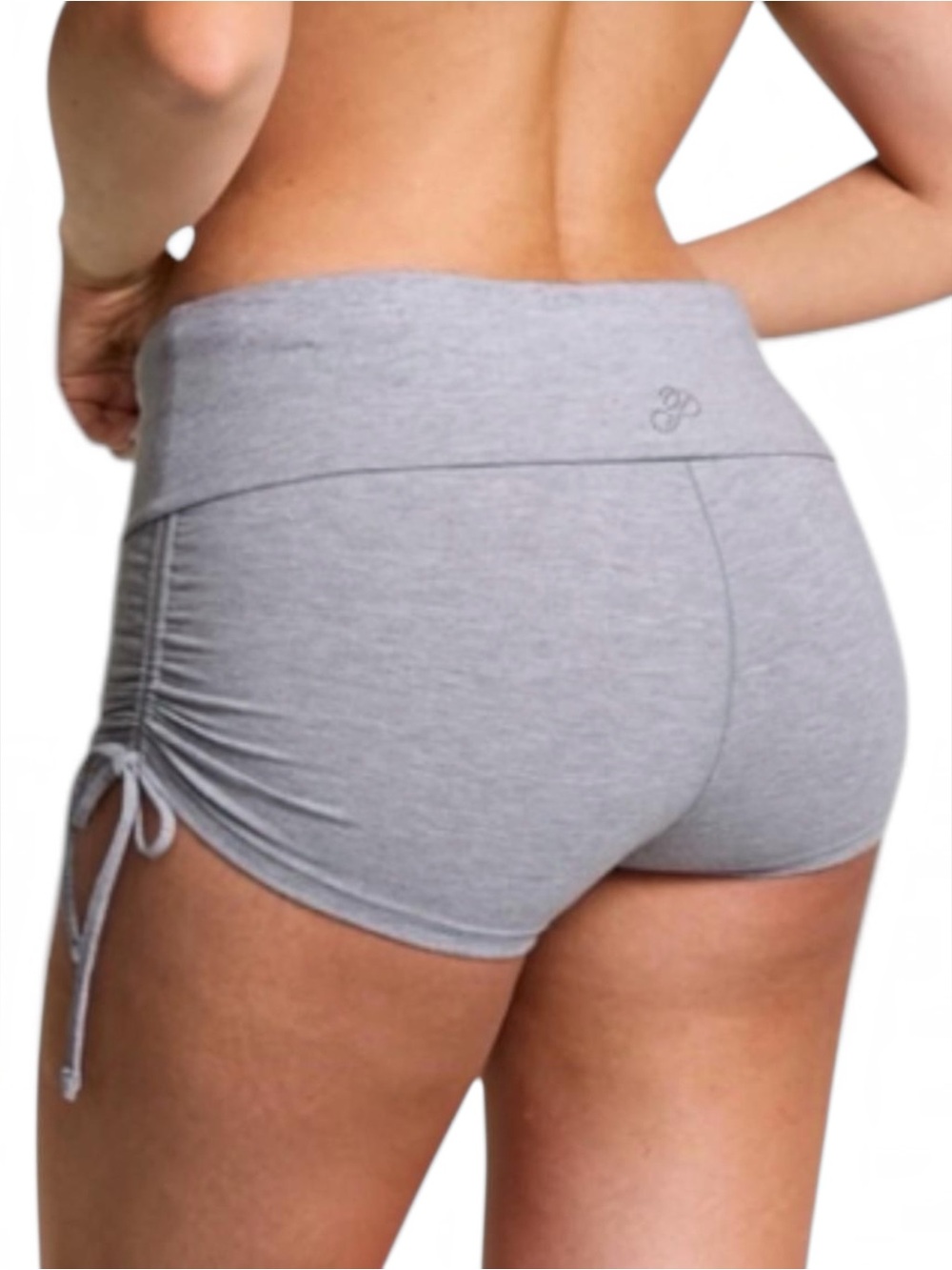 🆕✨ Fold over Ruched Micro Shorts PINK Victoria Secret XS NWT